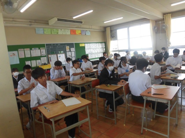 テスト前の様子