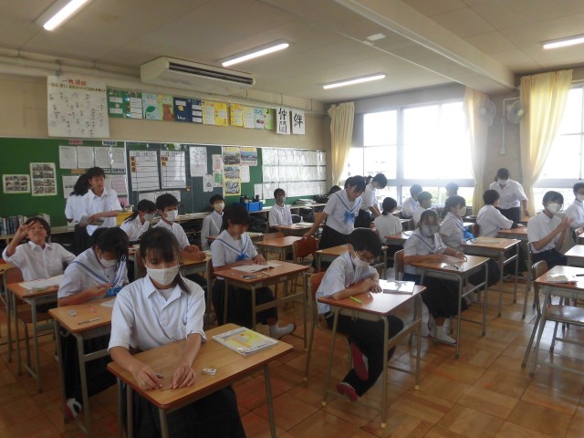 テスト前の様子