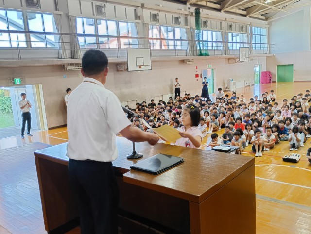 表彰伝達の様子