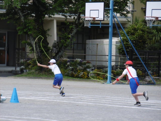 児童会種目の練習の様子です