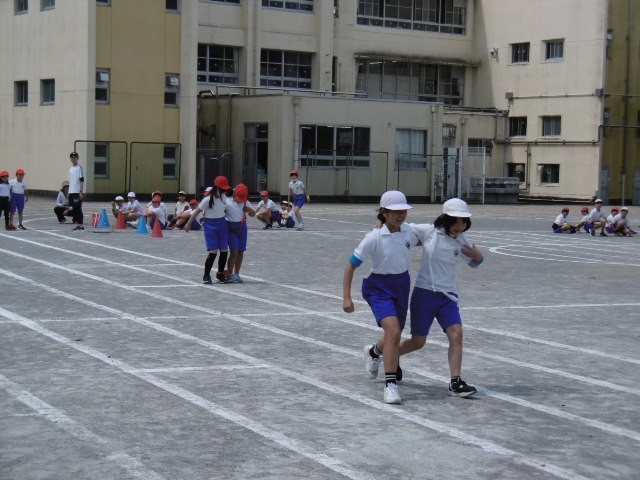 児童会種目の練習の様子です