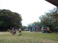 公園で遊んでいる様子
