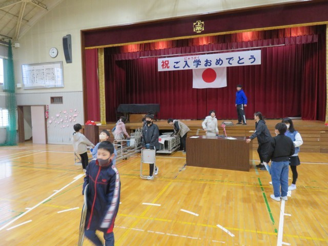 体育館の様子