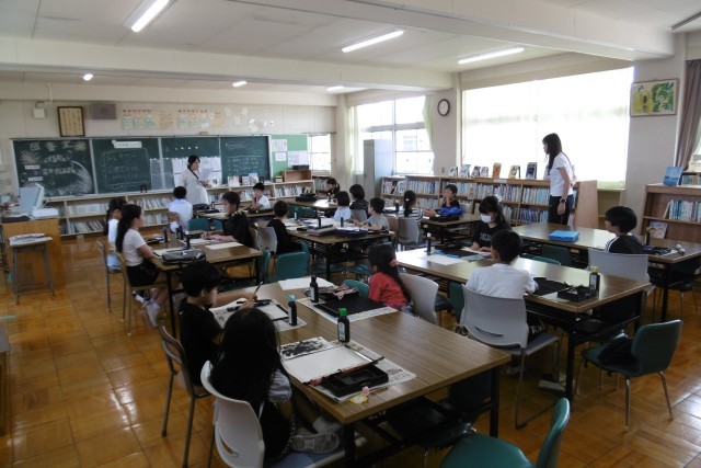 席上揮毫大会校内予選会②
